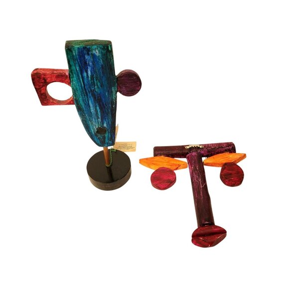 Contemporary Folk Art Modern Art Wood Sculptures by Jay McCarten Canadian Artist - Picture 6 of 9